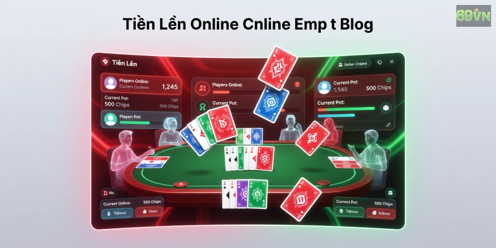 Khái niệm game bài tiến lên 69vn với giao diện chơi trực tuyến